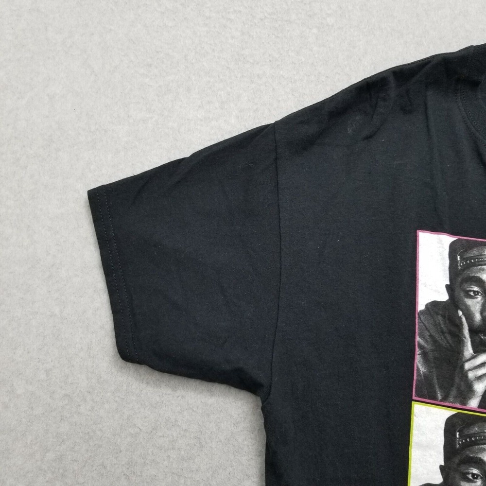 Tupak Shirt Mens XXL Black Short Sleeve Crew Neck Poetic Justice 2 Pac - Picture 2 of 11